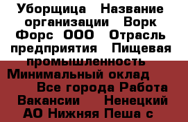 Уборщица › Название организации ­ Ворк Форс, ООО › Отрасль предприятия ­ Пищевая промышленность › Минимальный оклад ­ 24 000 - Все города Работа » Вакансии   . Ненецкий АО,Нижняя Пеша с.